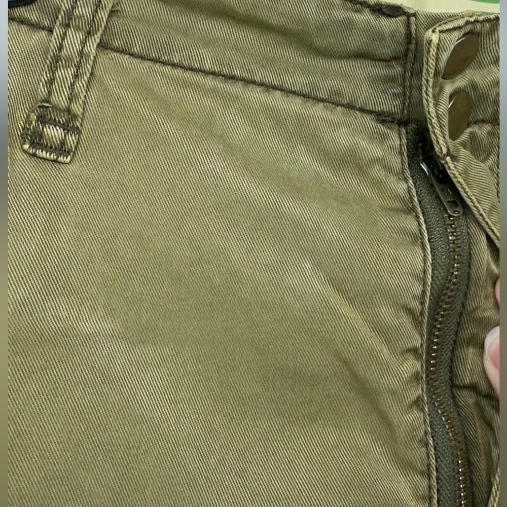 Anthropologie Jogger Pants Green Embroidered Boho Stretch Womens Size M - Picture 7 of 8